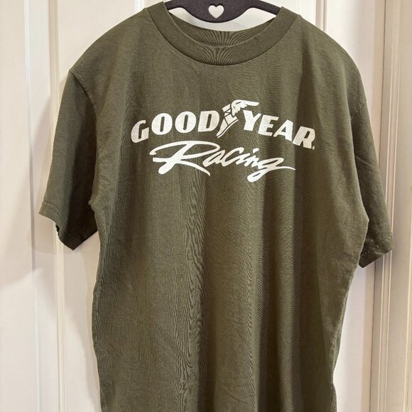 Vintage Goodyear Racing Support Our Troops T-Shirt Union Made M - Picture 1 of 10